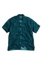 Men's Gitman X The North Face Men's Floral Print Camp Shirt - Green