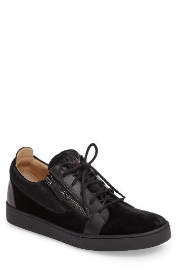 Men's Giuseppe Zanotti Low Top Sneaker Eu - Black