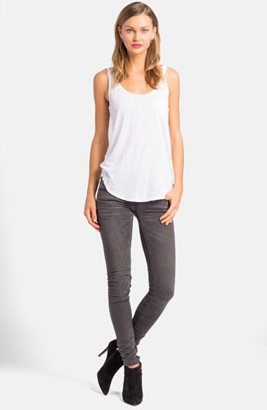 Women's Lamade Boyfriend Pocket Tank - White