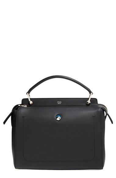 Fendi 'dotcom' Leather Satchel -
