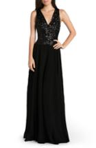 Women's Dress The Population 'caroline' Sequin & Chiffon Gown