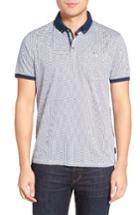 Men's Ted Baker London Kule Spot Print Polo (s) - Blue