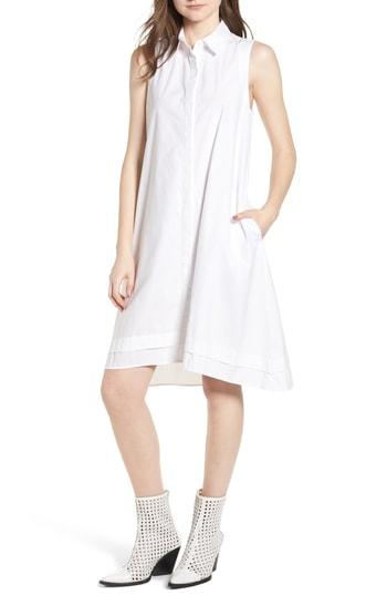 Women's Ag Clover Shirtdress - White