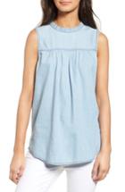 Women's Treasure & Bond Ruffle Chambray Top