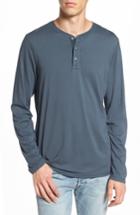 Men's Ag Clyde Slim Fit Long Sleeve Henley - Blue