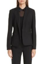 Women's Max Mara Kansas Stretch Wool Jacket - Black