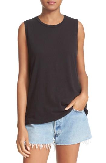 Women's Re/done X Hanes Muscle Tank - Black