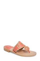 Women's Jack Rogers Hollis Flat Sandal M - Coral