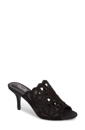 Women's Charles By Charles David Nicki Perforated Open Toe Mule M - Black