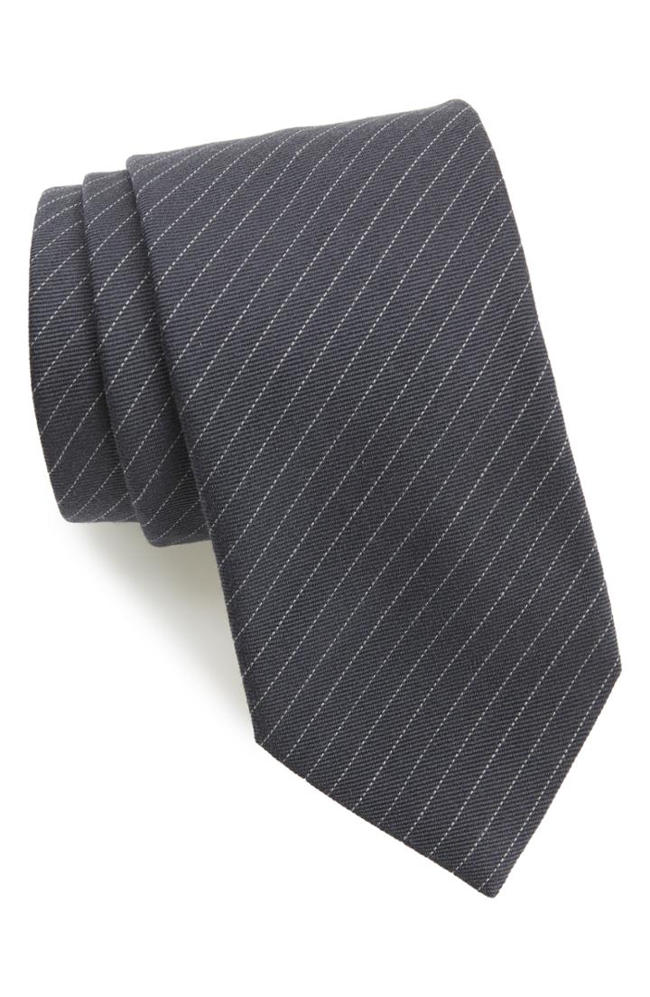 Men's Brioni Stripe Wool & Silk Tie