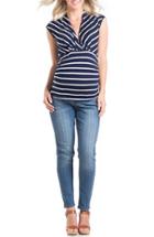 Women's Lilac Clothing 'megan' V-neck Maternity Top