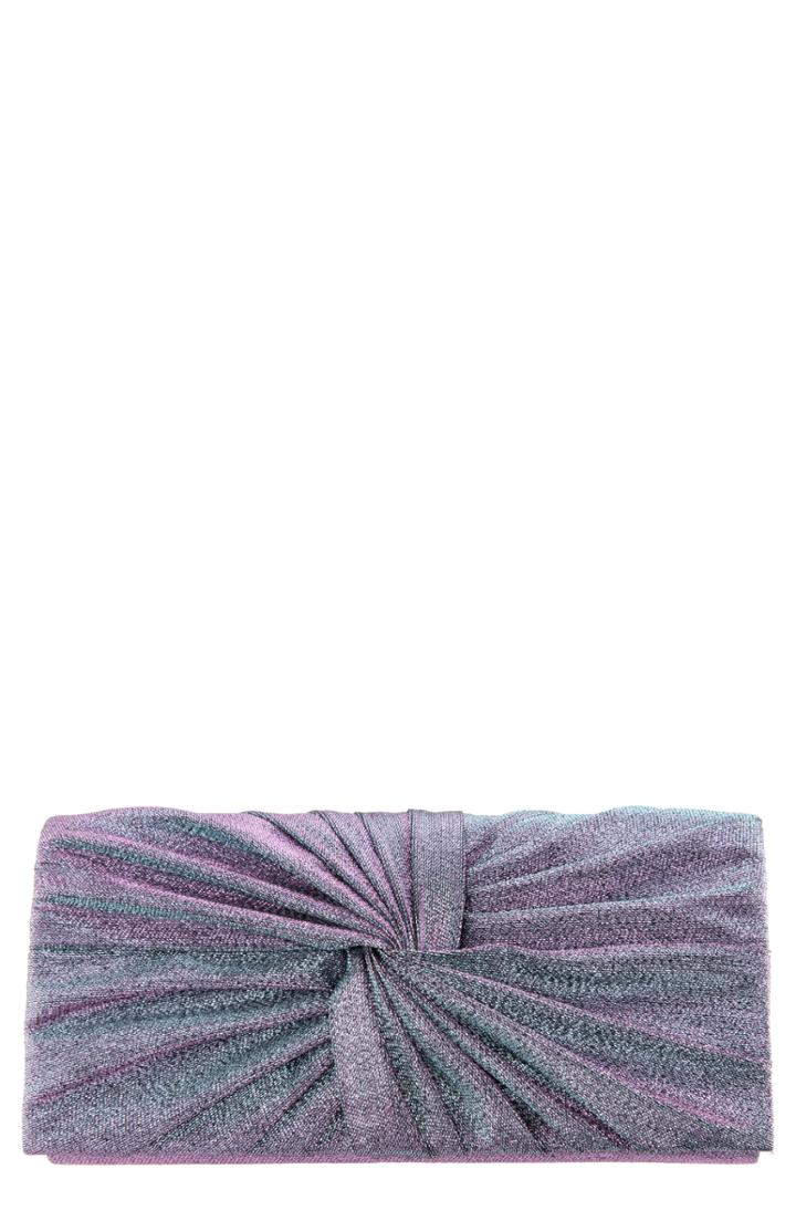 Nina Metallic Knot Clutch -