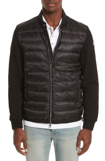 Men's Moncler Maglia Mixed Media Jacket - Black