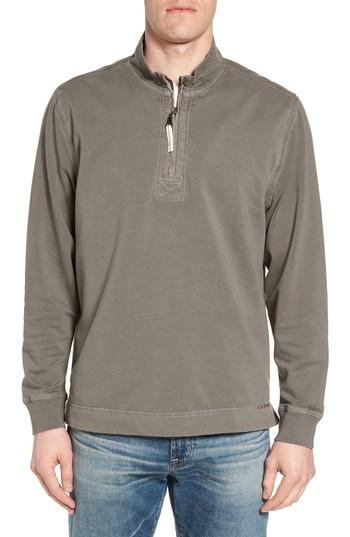 Men's True Grit Quarter Zip Fleece Pullover - Grey