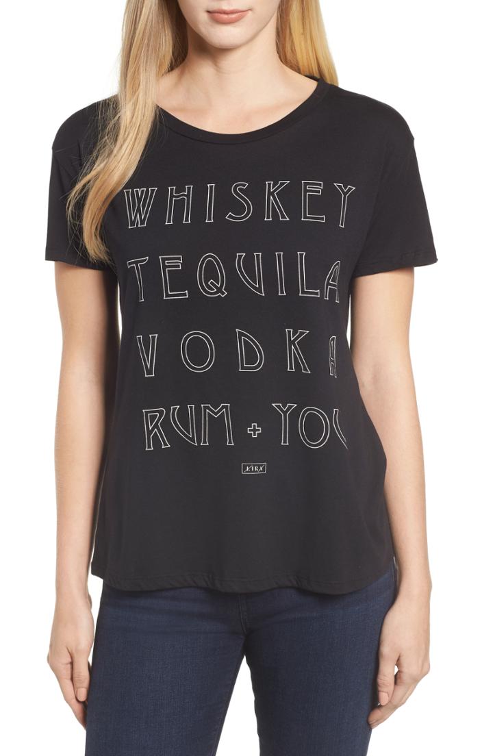 Women's Lira Clothing Booze & You Graphic Tee - Black