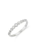 Women's Bony Levy Mila Large Hammered Diamond Stack Ring (nordstrom Exclusive)