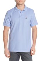 Men's Psycho Bunny Classic Logo Applique Polo (m) - Purple