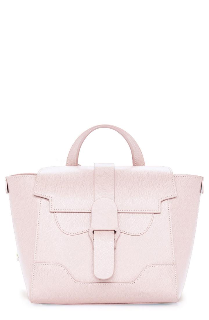 Senreve Mini Maestra Leather Satchel - Pink