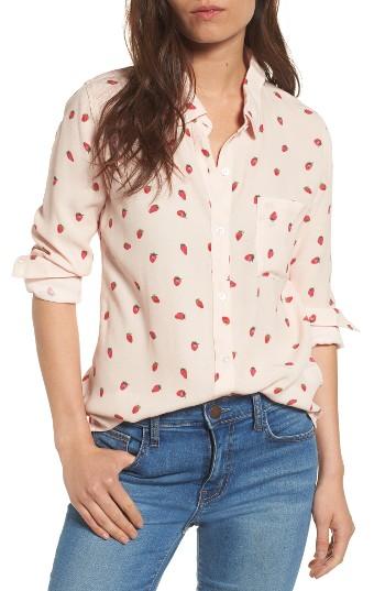 Women's Rails Rocsi Strawberry Print Shirt - Pink