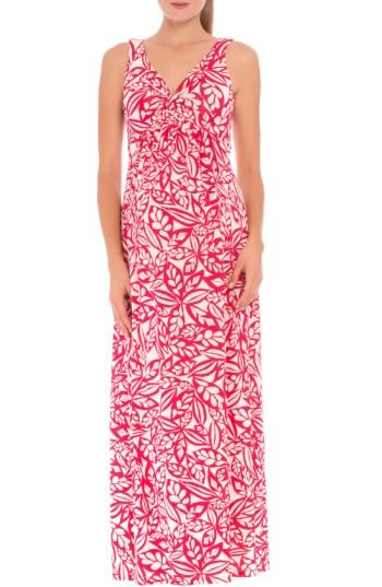 Women's Olian 'miranda' Maternity Maxi Dress - Red