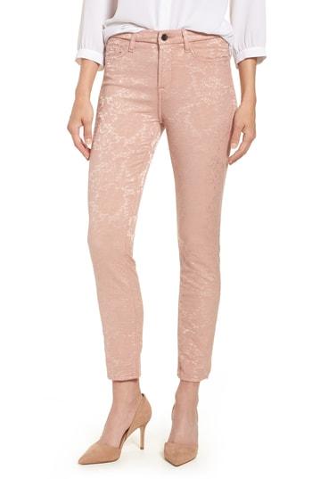 Women's Jen7 Stretch Jacquard Ankle Skinny Pants - Pink