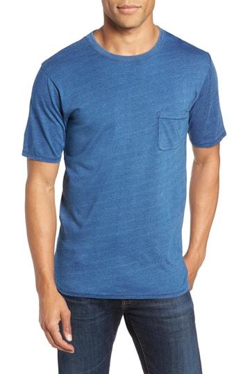 Men's Goodlife Split Hem Crewneck T-shirt, Size - Blue