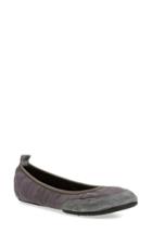 Women's Yosi Samra Sofia Foldable Ballet Flat M - Grey