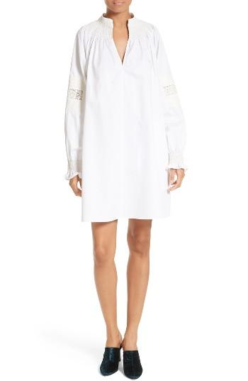 Women's Tibi Smocked Tunic Dress