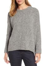 Women's Eileen Fisher High/low Alpaca Blend Sweater, Size - White