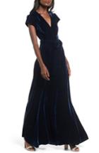 Women's Tularosa Sid Velvet Wrap Maxi Dress - Blue