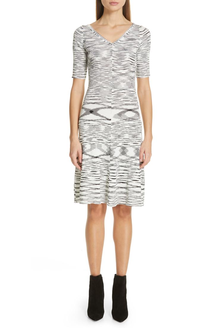 Women's Missoni Micro Rib Knit Dress Us / 36 It - Black