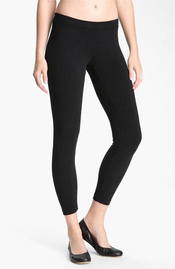 James Perse Stretch Knit Leggings Black 2