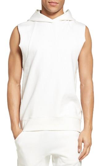 Men's Vince Sleeveless Hoodie - White