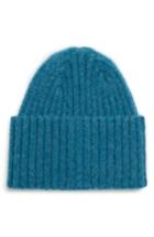 Men's Drakes Brushed Wool Beanie - Blue