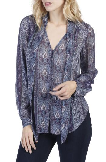 Women's Paige Dion Silk Georgette Blouse - Green