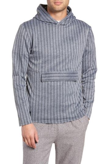 Men's Native Youth Pinstripe Hoodie - Grey