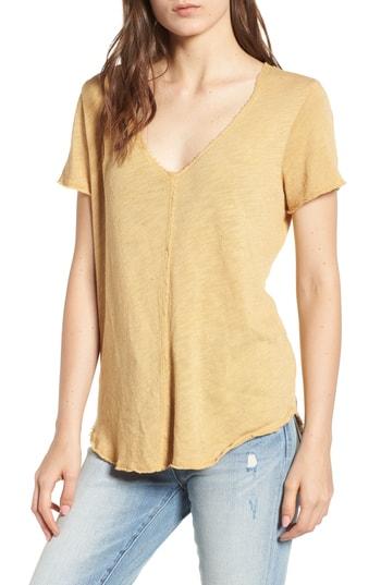 Women's Project Social T V-neck Tee - Beige