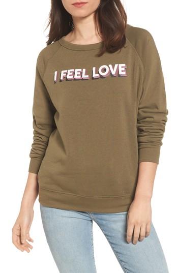 Women's Rebecca Minkoff Graham Embellished Sweatshirt, Size - Green