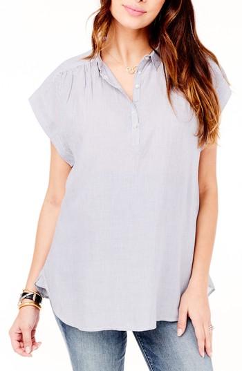 Women's Ingrid & Isabel Boxy Maternity Top - Blue