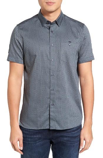 Men's Ted Baker London Famgogo Extra Slim Fit Flamingo Print Sport Shirt