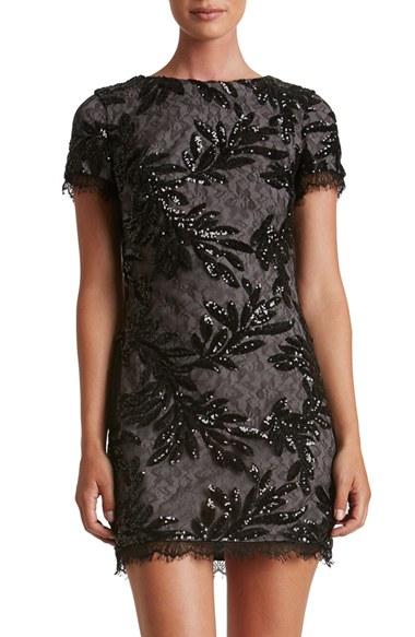 Women's Dress The Population Valerie Sequin Lace Sheath Dress
