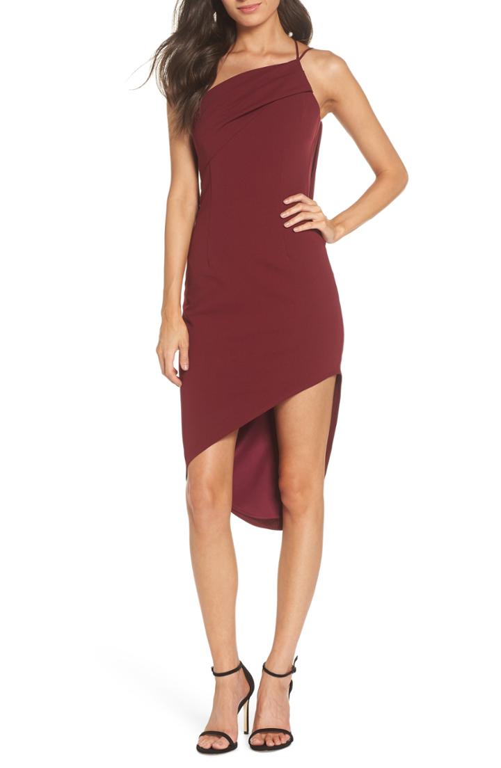 Women's Katie May One-shoulder Asymmetrical Cocktail Sheath
