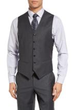 Men's Ted Baker London Jones Trim Fit Wool Vest R - Grey