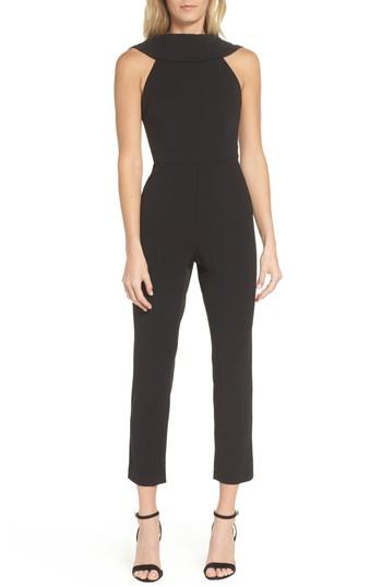 Women's Adrianna Papell Roll Neck Jumpsuit - Black