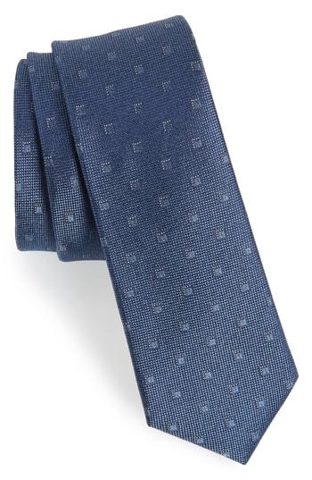 Men's Calibrate Felsic Geometric Silk Tie, Size - Red