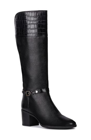 Women's Geox Glynna Knee High Boot .5us / 41eu - Black