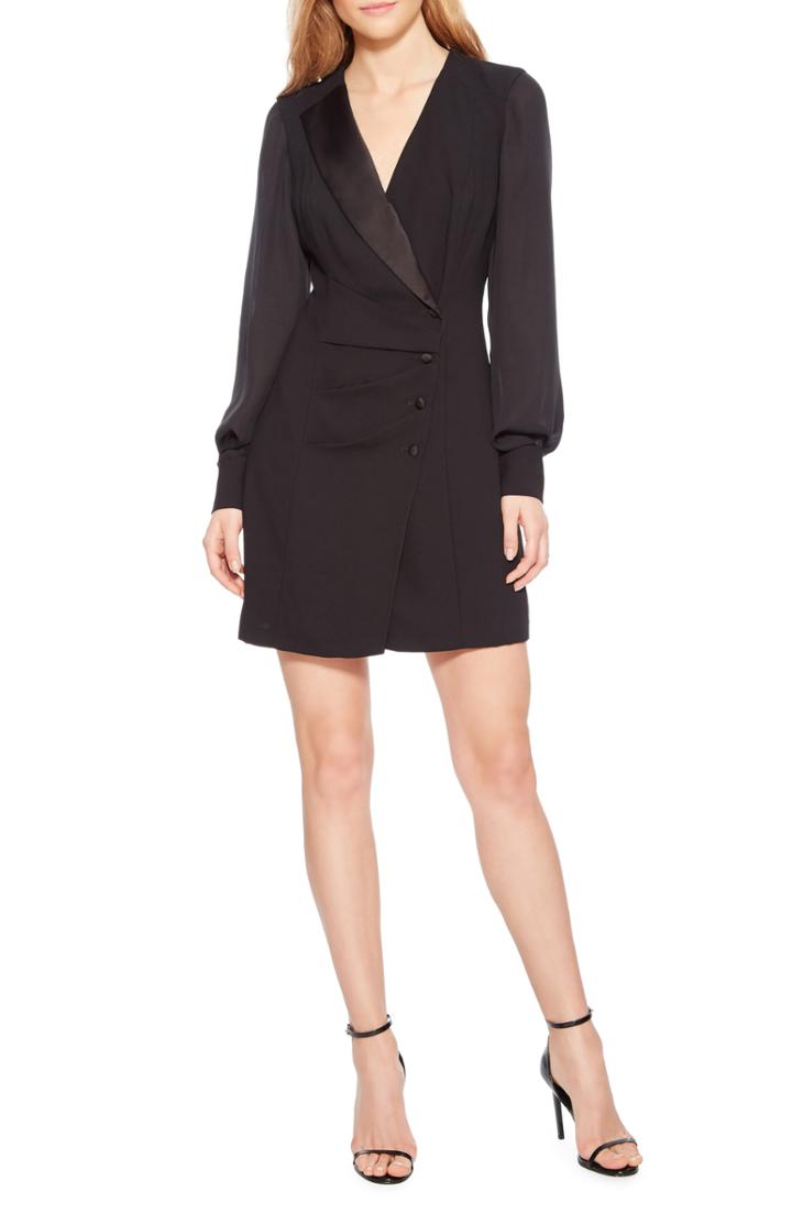 Women's Parker Zach Combo Minidress - Black