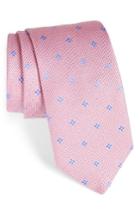 Men's Eton Floral Medallion Silk Tie, Size - Pink