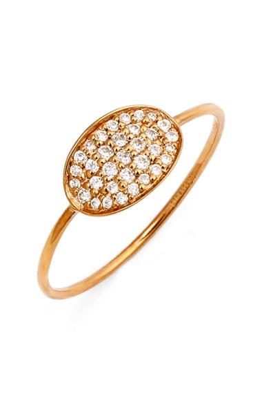 Women's Ginette Ny 'sequin' Mini Diamond Ring