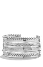 Women's David Yurman 'stax' Wide Cuff Bracelet With Diamonds